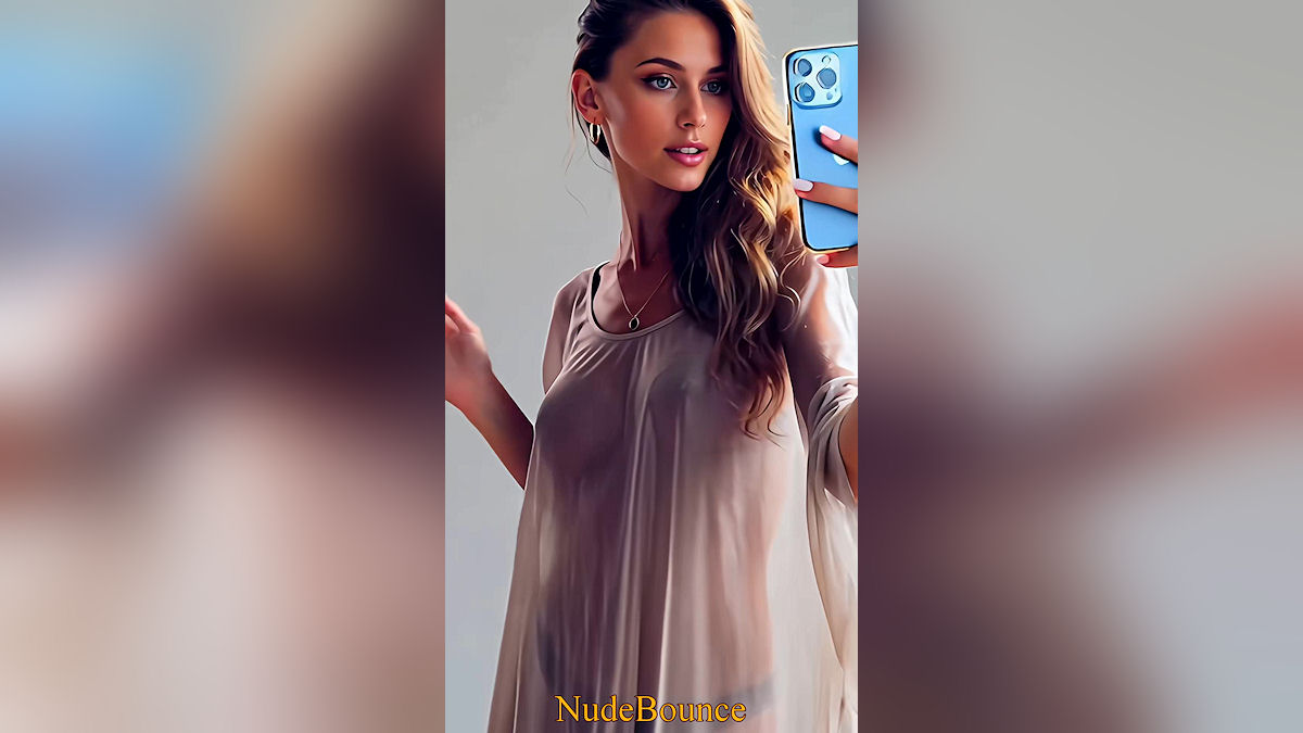 See-through sexy video model drops her bra and shows what she’s hiding underneath